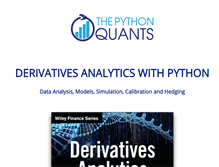 Tablet Screenshot of derivatives-analytics-with-python.com